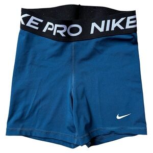 Teal nike pro spandex shorts
